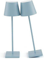 Cordless Table Lamp 5000mAh LED Rechargeable Lamp Blue, 2-Pack by Aoceley
