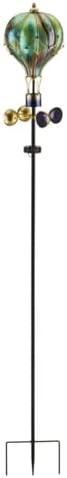 Regal Art & Gift Swirl Balloon Solar Spinner Stake, Metal Kinetic Outdoor - Image 7