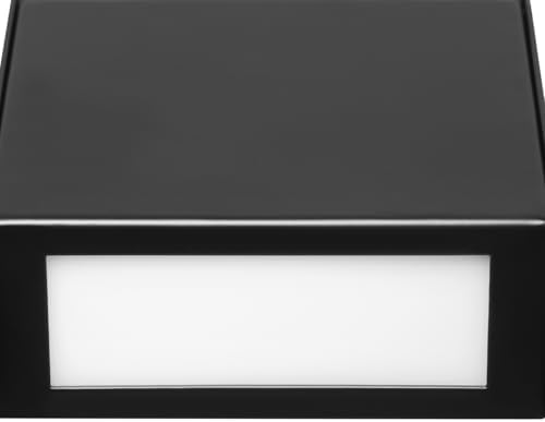 Globe Electric 7.5W LED Integrated Matte Black Outdoor Wall Sconce - Image 2