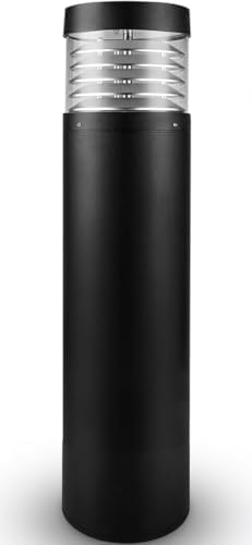 Bollard Light 25", 120-277V, 10W, 3CCT 3000-5000 Kelvin, Louvered Flat - Image 6