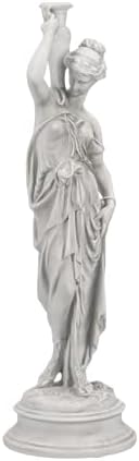 Design Toscano Dione the Divine Greek Water Woman Indoor/Outdoor Garden Statue, Medium, 22 inches tall, Cast Stone Resin, Antique Stone Finish by DesignToscano