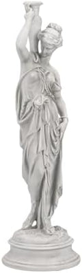 Design Toscano Dione the Divine Greek Water Woman Indoor/Outdoor Garden Statue, Medium, 22 inches tall, Cast Stone Resin, Antique Stone Finish by DesignToscano