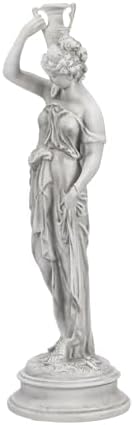 Design Toscano Dione the Divine Greek Water Woman Indoor/Outdoor Garden Statue, Medium, 22 inches tall, Cast Stone Resin, Antique Stone Finish - Image 5