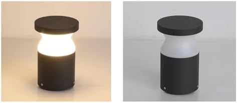 Outdoor Bollard Light, LED Exterior Garden Lighting Fixture, IP54 Stainless Steel Body, PC Light Cover, Modern Outdoor Lighting for Yard Park Courtyard Pathway Patio Entrance Area - Image 3