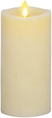 Luminara - Flameless LED Battery Operated Flickering Pillar Candles - Ivory - Pack of 1-3x6.5 - Realistic Moving Flame Real Wax Indoor/Outdoor Decor by Luminara
