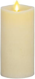 Luminara - Flameless LED Battery Operated Flickering Pillar Candles - Ivory - Pack of 1-3x6.5 - Realistic Moving Flame Real Wax Indoor/Outdoor Decor by Luminara
