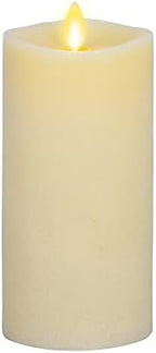 Luminara - Flameless LED Battery Operated Flickering Pillar Candles - Ivory - Pack of 1-3x6.5 - Realistic Moving Flame Real Wax Indoor/Outdoor Decor by Luminara
