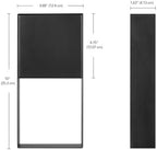 Globe Electric 7.5W LED Integrated Matte Black Outdoor Wall Sconce - Image 4