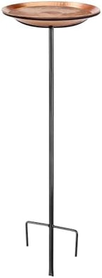 Good Directions Dimpled Copper Bird Bath on Garden Pole 13" - Image 2