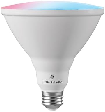 Cync GE PAR38 Color Changing Smart Outdoor Flood Light Bulbs, 2-Pack - Image 2