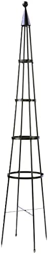 Achla Designs OBL-02A Garden Obelisk, 85" H Trellis, Graphite by ACHLADesignsHomeGarden