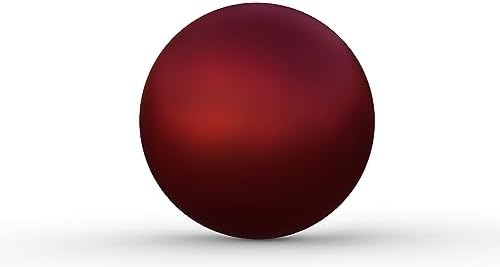 Lulu Decor, 12 Red Matt Finish, Stainless Steel Gazing Mirror Ball, Smooth Finish Garden Decoration Globe - Image 3