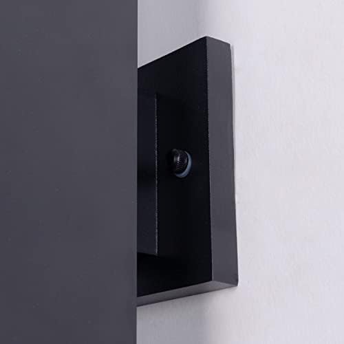 mirrea 12" Modern Outdoor Porch Light in 2 Lights, Matte Black, 1 Pack - Image 6