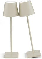 Cordless Table Lamp 5000mAh LED Rechargeable Lamp Off White, 2-Pack by Aoceley