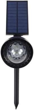 Alpine Corporation 6" Tall Solar Rotating Projector Lights, Dual Function with Multicolor LED Outdoor Decorative Lights, Black by Unknown