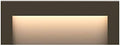 Hinkley Landscape Lighting Taper Wide Horizontal 12v Deck Sconce - Aluminum, Low Voltage, Mounts Flush to Surface, Integrated LED, Wet Rated, Modern - Bronze Finish with Etched Glass Lens by Hinkley