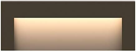 Hinkley Landscape Lighting Taper Wide Horizontal 12v Deck Sconce - Aluminum, Low Voltage, Mounts Flush to Surface, Integrated LED, Wet Rated, Modern - Bronze Finish with Etched Glass Lens by Hinkley