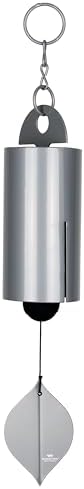 Woodstock Chimes Heroic Windbell Wind Chime for Outside 24" Medium Silver,Deep Tone Sound, Outdoor Decor for Patio, Porch, Garden HWMY by WoodstockChimes