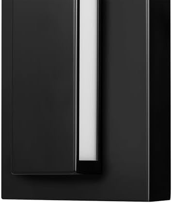 Globe Electric 60000172 15W LED Integrated Outdoor Wall Sconce, Matte Black, Frosted Acrylic, 600 Lumens, 2700 Kelvin, 90 CRI - Image 6