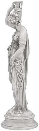 Design Toscano Dione the Divine Greek Water Woman Indoor/Outdoor Garden Statue, Medium, 22 inches tall, Cast Stone Resin, Antique Stone Finish - Image 6