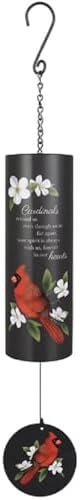 Carson Home Accents Cardinals Cylinder Sonnet, 36-inch Length, Steel, Metal, UV Printed, Home Decoration by Carson