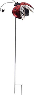 Sunset Vista Designs Garden in Motion Balancing Spinner Stake Yard Art, Ladybug, 43.25" x 13" x 12" by Unknown