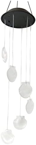 Happyyami 2pcs Shell Wind Chimes Solar Hanging Lights Solar Wind Chimes Wind Chime Lamp Wind Chime Light Led Chandelier - Image 6