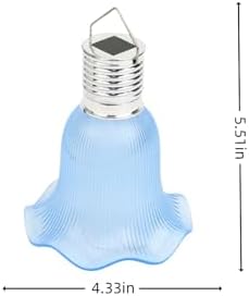 Solar Outdoor String Lights, Waterproof Hanging Flower Led Lanterns, Auto On/Off Dusk to Dawn Solar Powered Ambient Lighting for Patio, Garden, Backyard, Fence, Balcony (White,Warm white2PCS) - Image 2
