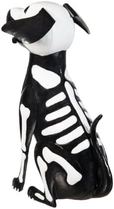 Evergreen Garden Halloween Skeleton Dog, 16" Metal Dog Animal Statue, Indoor and Outdoor Halloween Decoration for Garden Yard Lawn Party - Image 7