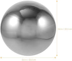 Stainless Steel Reflective Ball Large Silver Hollow Sphere Garden Decor - Image 2