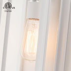 mirrea 14" Modern Outdoor Porch Wall Light, Matte White, 2 Pack - Image 5
