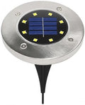 In Ground Lights, Outdoor Solar Disc Light IP65 Garden Underground(8 LED-White Light,4 PCS) by Unknown