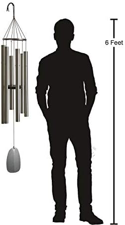 Woodstock Chimes Signature Collection, Bells of Paradise, Silver 54", Decor Designs Wind Chimes for Outdoor, Patio, Home or Garden Décor (BPS54) - Image 3