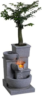 Tabletop Water Fountain Fountain with Flowing Waterfall Desktop by Unknown