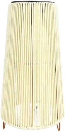 FTVOGUE Decorative Solar Lantern with Rattan Design (Trapezoid White) - Image 2