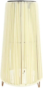 FTVOGUE Decorative Solar Lantern with Rattan Design (Trapezoid White) - Image 2