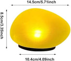 Solar Glass Garden Pebbles Outdoor, Pebble Shape Decorative Rock Lights Waterproof Solar, Glowing Cobblestone Stones for Outdoor Landscape Lighting, for Pathway, Yard Decor (Green) - Image 3