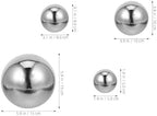 8pcs Stainless Steel Shiny Sphere Set, Hollow Lightweight Reflective Garden Mirror Globe Balls, Sturdy Seamless Round Metal Gazing Balls for Outdoor Patios and Yard Decor - Image 2