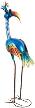 DREAMSOUL Metal Bird Garden Statues 30" Funny Patio Lawn Decor by DREAMSOUL