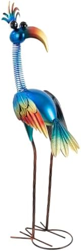 DREAMSOUL Metal Bird Garden Statues 30" Funny Patio Lawn Decor by DREAMSOUL