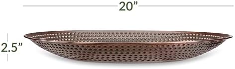 Bird Bath Basin Only, Water Fountain for Outside Backyard, Outdoor, Patio, Garden, Birdbath Gift for Bird Lovers Watchers, Large 20" Copper Metal Bronze Finish by Good Directions - Image 2