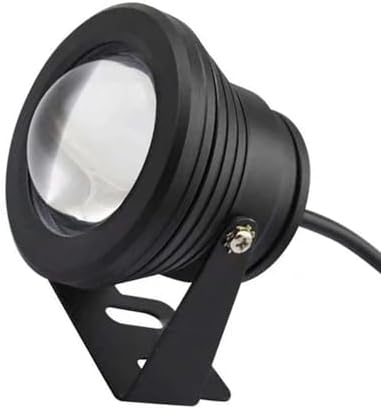 4PCS Underwater Pond Spotlight - Submersible LED Fountain Lamp, 12V/24V with Remote Control Underwater Led Lights, IP68 Waterproof Convex Mirror RGB Pool Lights,Black(RGB)-12V(10w) - Image 6