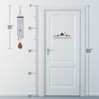 38" Silver Aluminum Wind Chimes for Outside, Deep Tone, E Major Pentatonic - Image 3