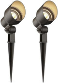 GOODSMANN Landscape Lighting 2PK Landscape Floodlights Spotlights 3W LED 200 Lumen with Replaceable LED Bulbs 12V AC with Metal Stakes Cable Connectors by GOODSMANN