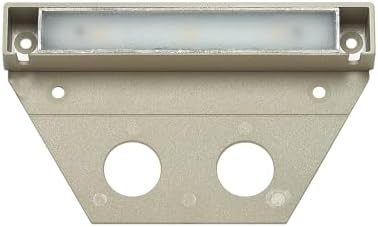 Hinkley Landscape Lighting Nuvi 15446ST Medium Hardscape Light, Vinyl Alloy, Low-Profile Housing, Mounting Bracket, Dimmable, Sandstone by Hinkley