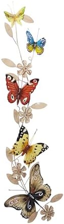 Deco 79 Metal Butterfly Home Wall Decor Indoor Outdoor Wall Sculpture, Wall Art 10" x 3" x 39", Multi Colored - Image 4