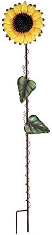 Vintage Metal Sunflower Garden Stake Metal Garden Yard Lawn Patio Decor Sunflower Decoration Outdoor 39'' by YUMBOR