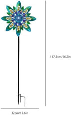WENYLE Wind Spinners Outdoor Metal Large Wind Sculptures& Spinners Yard Art Outdoor Garden Decor - Image 2