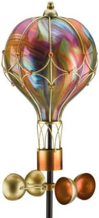 Regal Art & Gift Swirl Balloon Solar Spinner Stake, Metal Kinetic Outdoor - Image 7