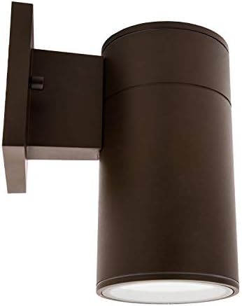 Maxxima Brown Cylinder LED Outdoor Wall Light, 840 Lumens, 3000K, Photocell - Image 6